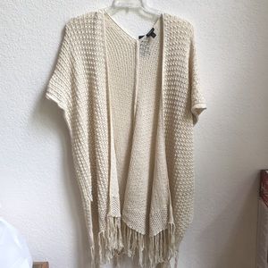 Off white Torrid spring cardigan/vest